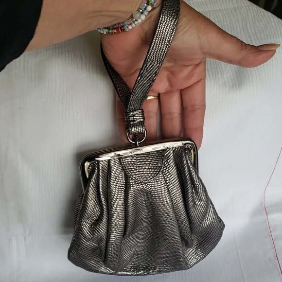 Kenneth Cole Metallic Silver Clutch - Picture 2 of 4